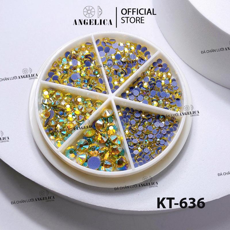 Khay Tròn Đá Chân Lưới Nail 12 Khía Đủ Màu Trang Trí Móng