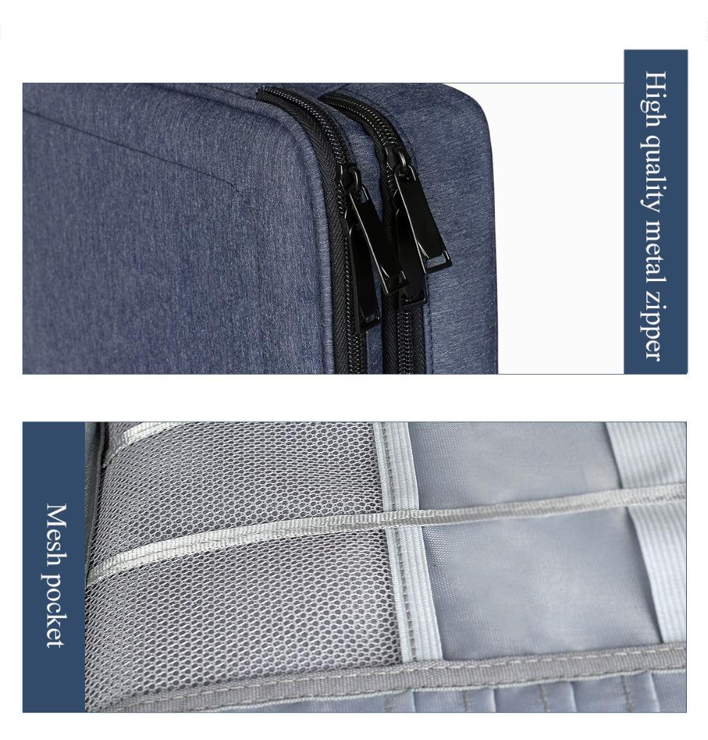 Chống Thấm Nước Tiện Ích Người Tổ Chức Lưu Trữ Kỹ Thuật Số Cho iPad Mini 4 Air 2 Máy Tính Bảng Pro Sạc Cáp Ổ Cứng Bảo Vệ Túi