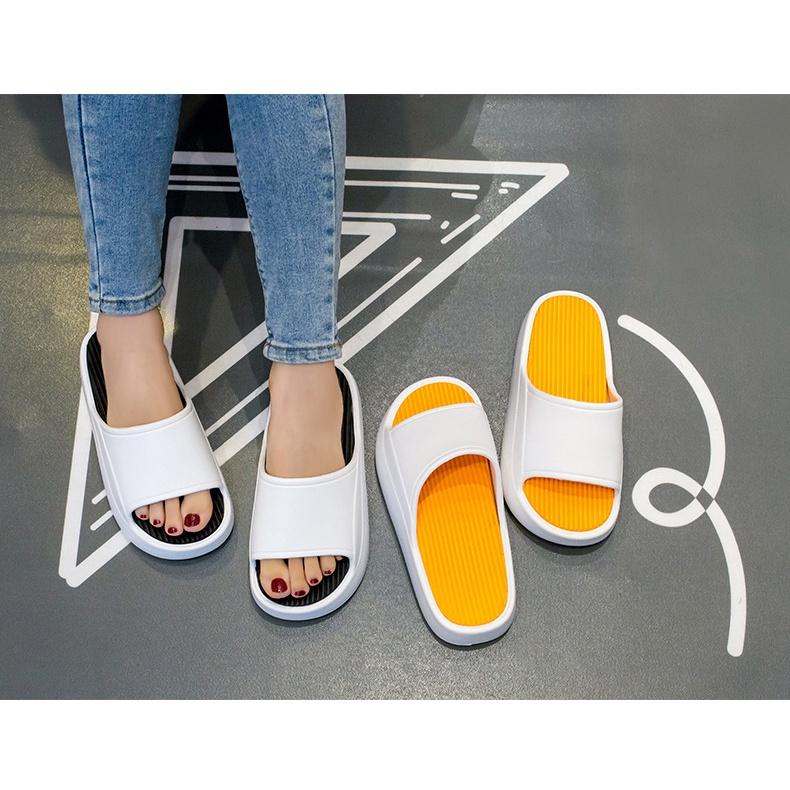 Dép quai ngang nam, nữ ĐỄ ĐỘN 4cm xịn sò, chất liệu EVA êm nhẹ siêu bền không thấm nước,