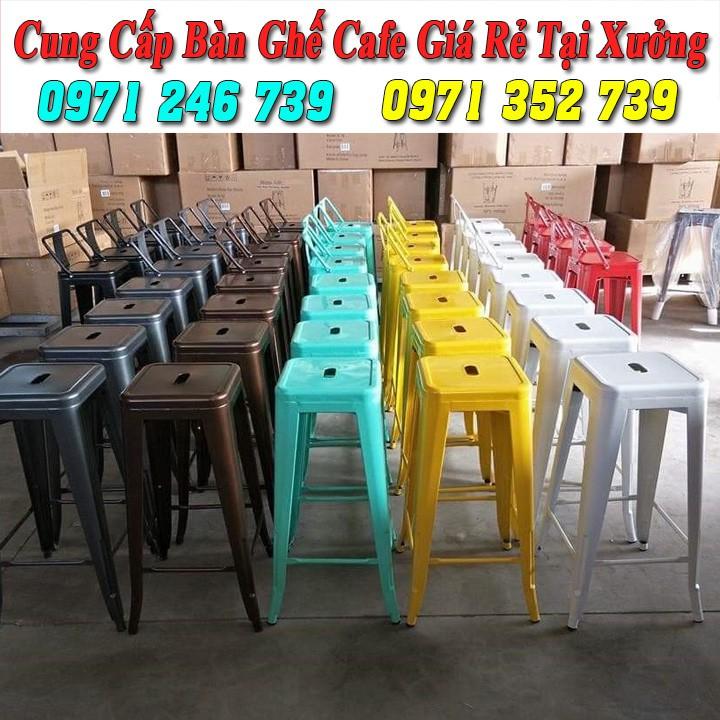 Ghế bar Tolix không tựa nhập khẩu
