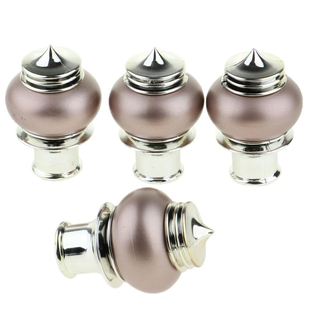 8pcs Novelty Curtain Rail End Kits Dia.*28mm Home Window Improvement