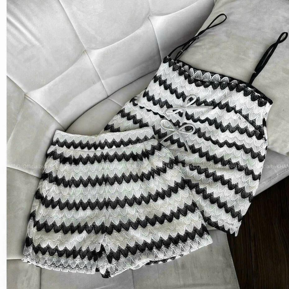 Set bộ nữ, áo hai dây kèm quần short chất vải thoải mái Trendy Clothing