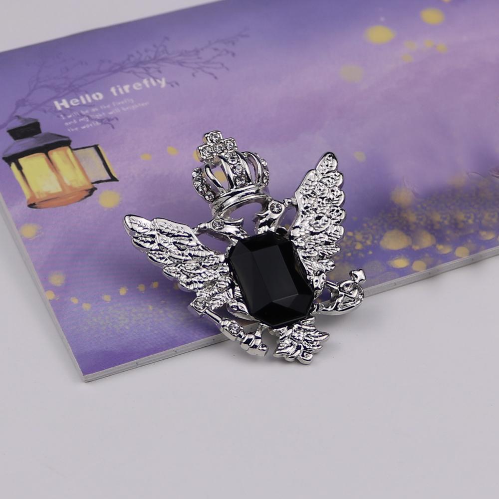 2pcs Crown Eagle Men Shirt Suit Collar Clip Shirt Brooch Pin Accessory Gift
