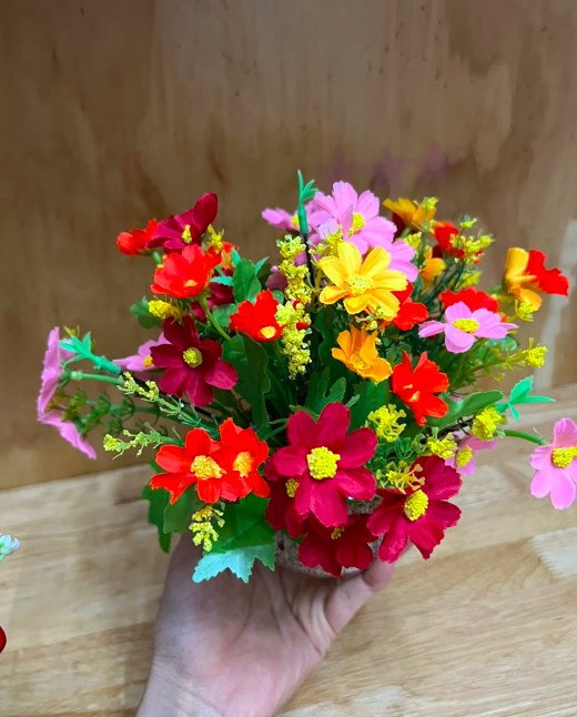 Bình hoa giả để bàn đồng giá - cao từ 15cm đến 18cm - Cây giả, hoa lụa Decor trang trí nhà cửa