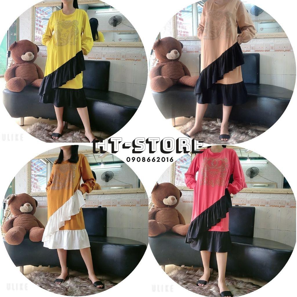 Đầm Bigsize Dáng Suông Thun Thái Fom Rộng Dưới 75kg -Siêu Xinh-