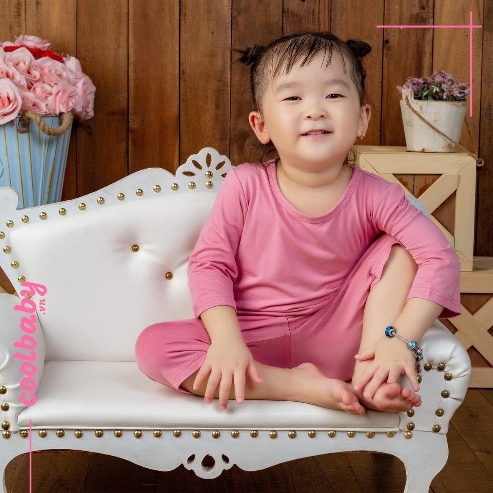 Bộ Đồ Lửng MinkyMom Hàng Chính Hãng Quảng Châu Chất Liệu Mát Lạnh Thoải Mái Co Giãn Dành Cho Bé Gái