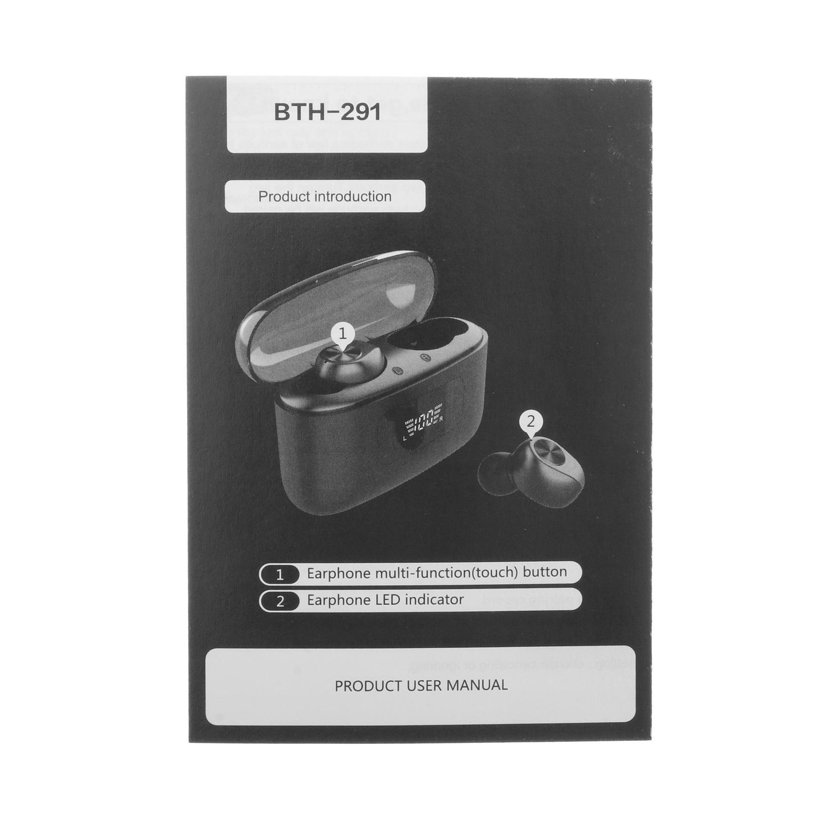 Waterproof Bluetooth Headphone Headsets Earphones 9D Stereo 2200mAh Black
