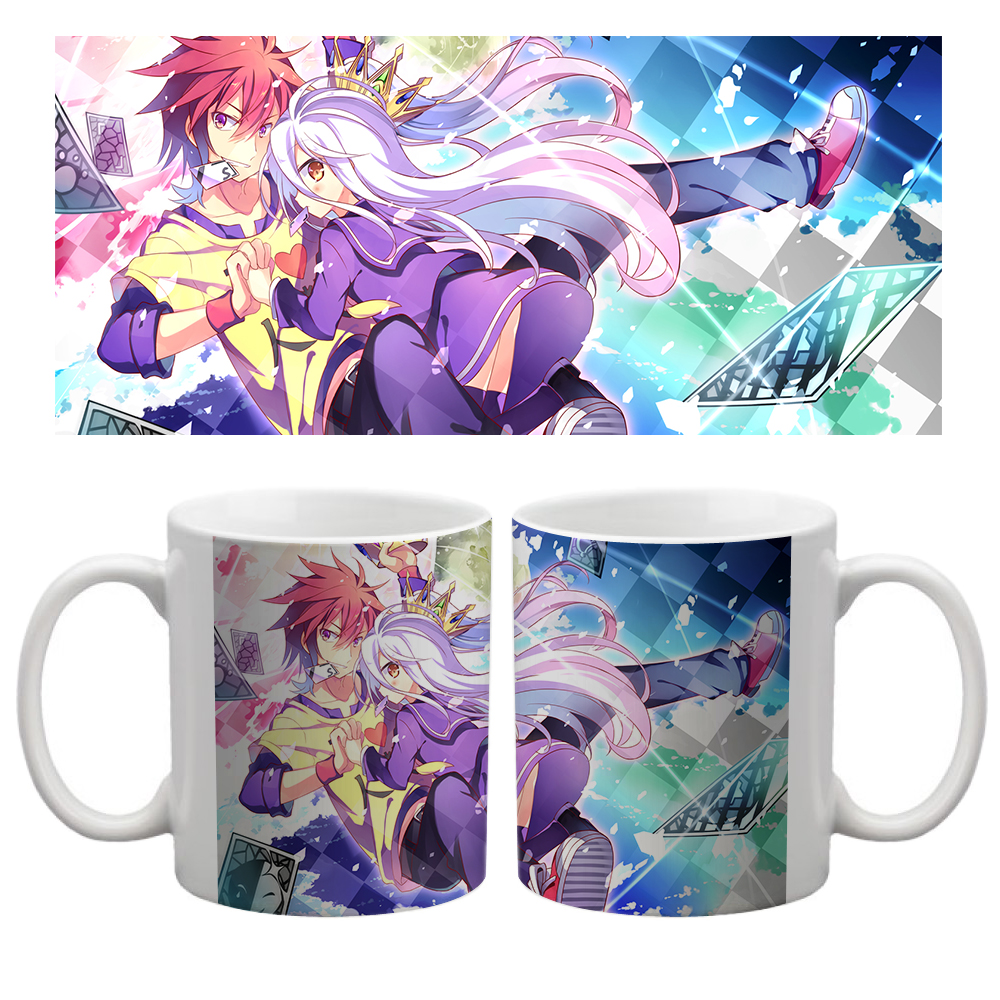 Cốc sứ, Ly sứ in hình Anime No Game No Life - Trò Chơi Định Đoạt