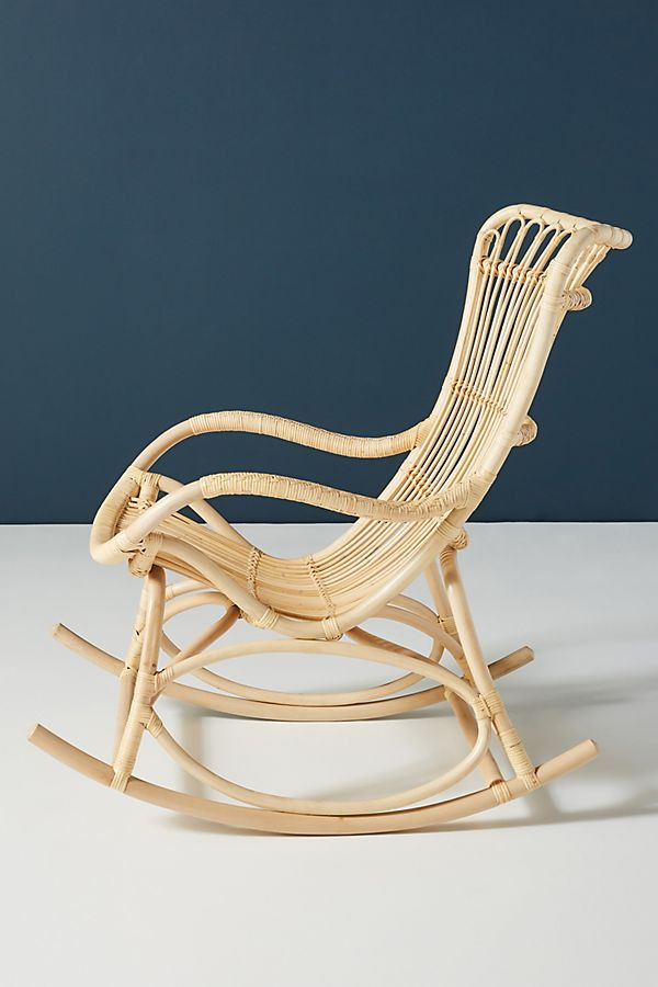 Ghế Mây Bập Bênh Thư giãn Phong Cách Vintage-  Rattan Rocking Chair - CH0001