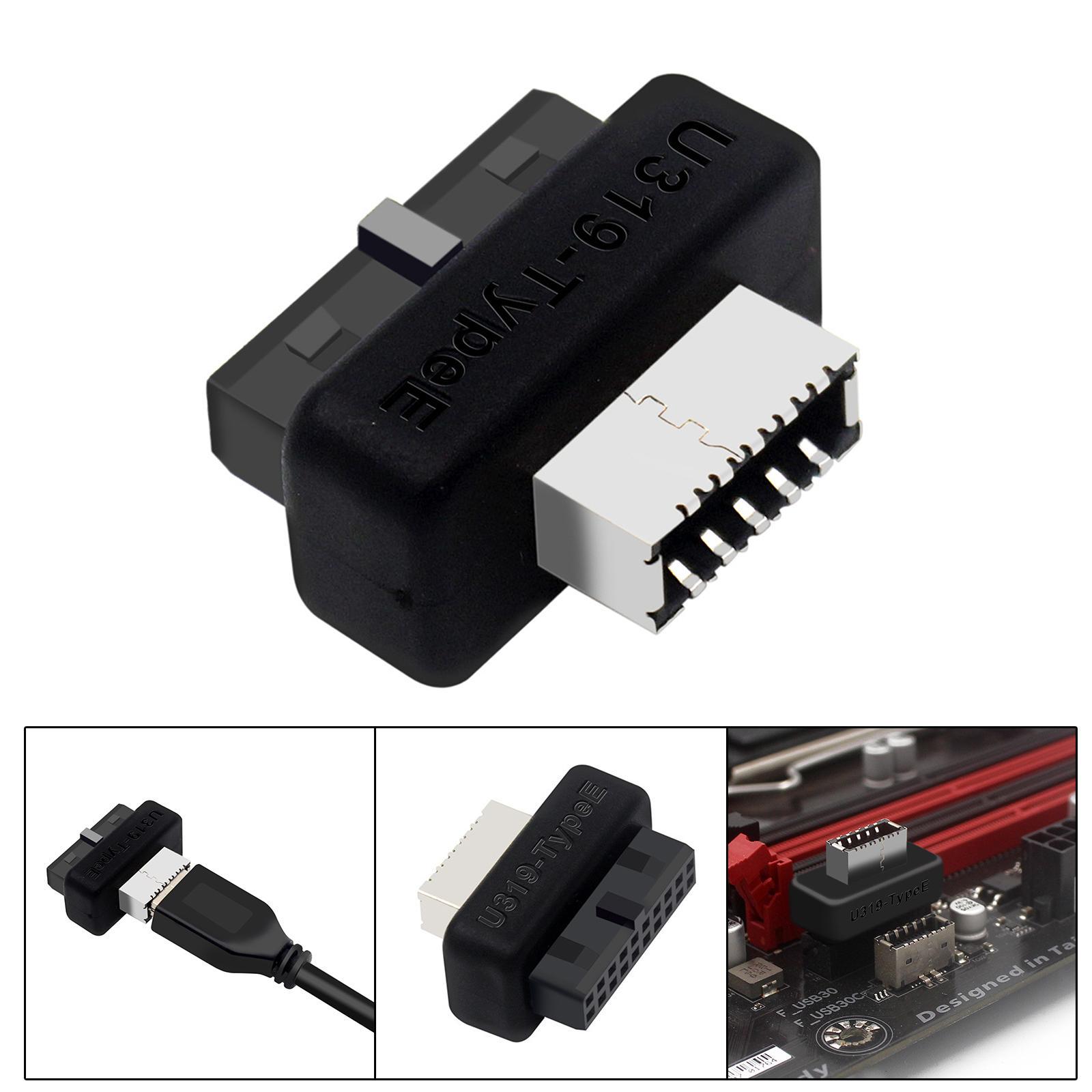 USB Front Panel Adapter, USB 3.1 Type E Key A to USB 3.0 20Pin Header Converter, Durable USB 3.1 3.2 Type -pin A Key Front Panel Adapter