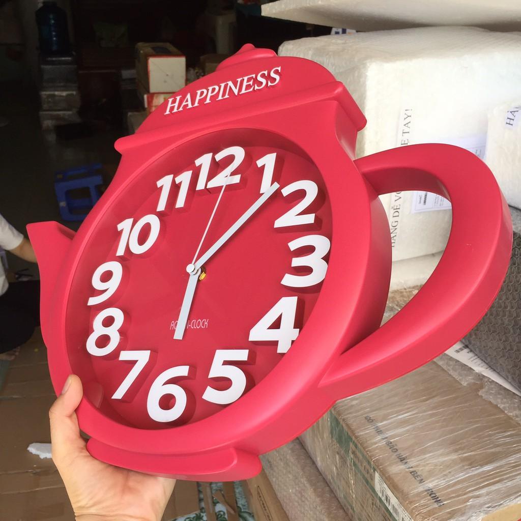 Đồng hồ treo tường hình ấm trà