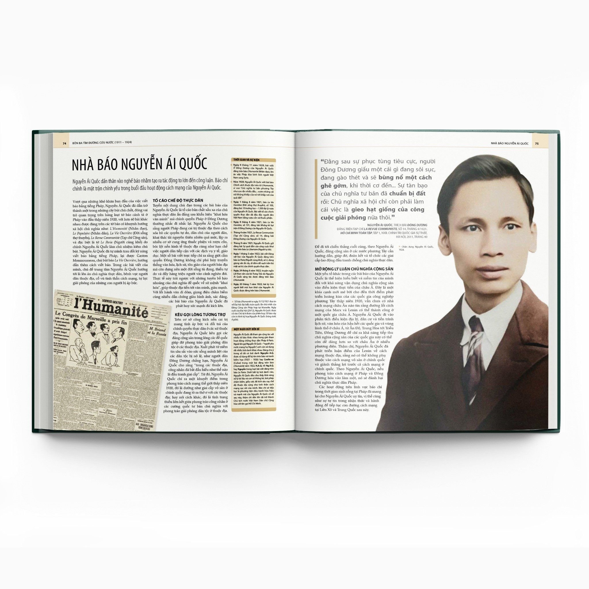 Sách Hồ Chí Minh - Tiểu Sử Bằng Hình (Gần 700 Tranh Ảnh Và Bản Đồ)