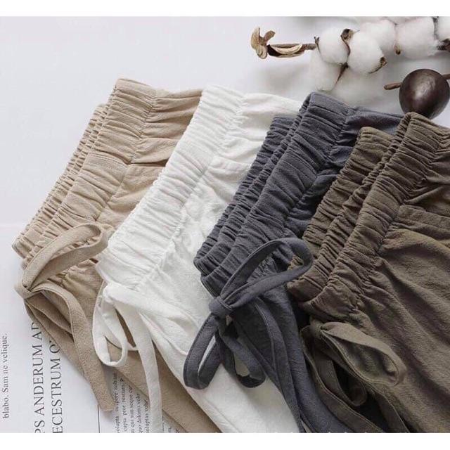 [ HOT 2021] Quần short, quần đùi nữ ️ chất đũi Thái, có bigsize 40-80kg️