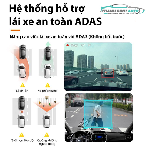 Camera hành trình 70mai dash cam M500 1944P GPS TẦM NHÌN BAN ĐÊM ADAS Chế độ giám sát đỗ xe Điều khiển bằng giọng nói