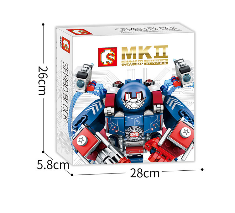 Đồ chơi lắp ghép Robot Biến Hình MK Series chi tiết Bằng nhựa ABS an toàn  LegoStyle