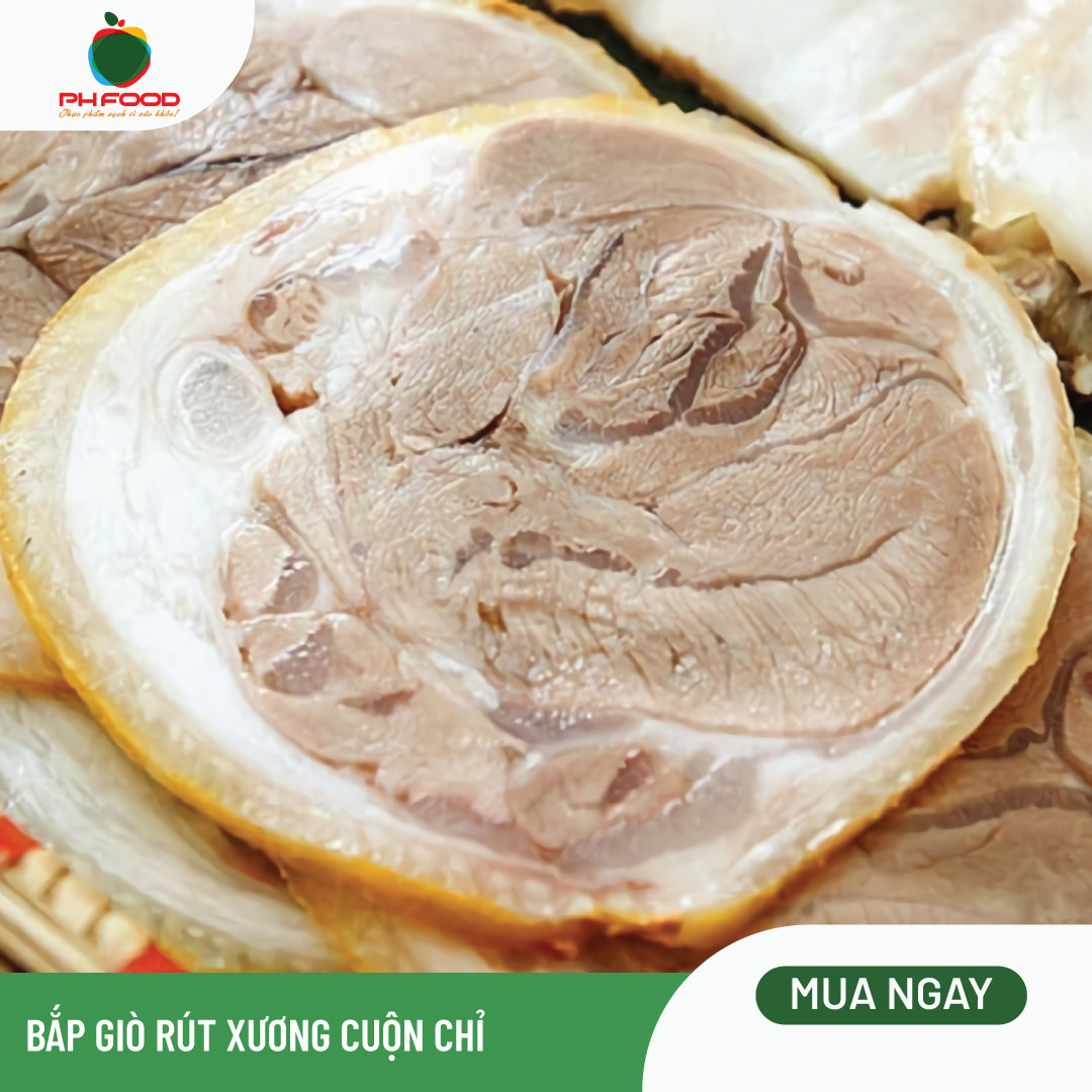 - Bắp Giò Heo Rút Xương Cuộn Chỉ - 1Kg - Chưa Chín