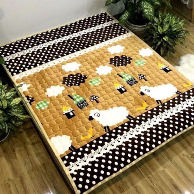Thảm nhung trải giường loại 1m8 x 2m chat để chọn mẫu