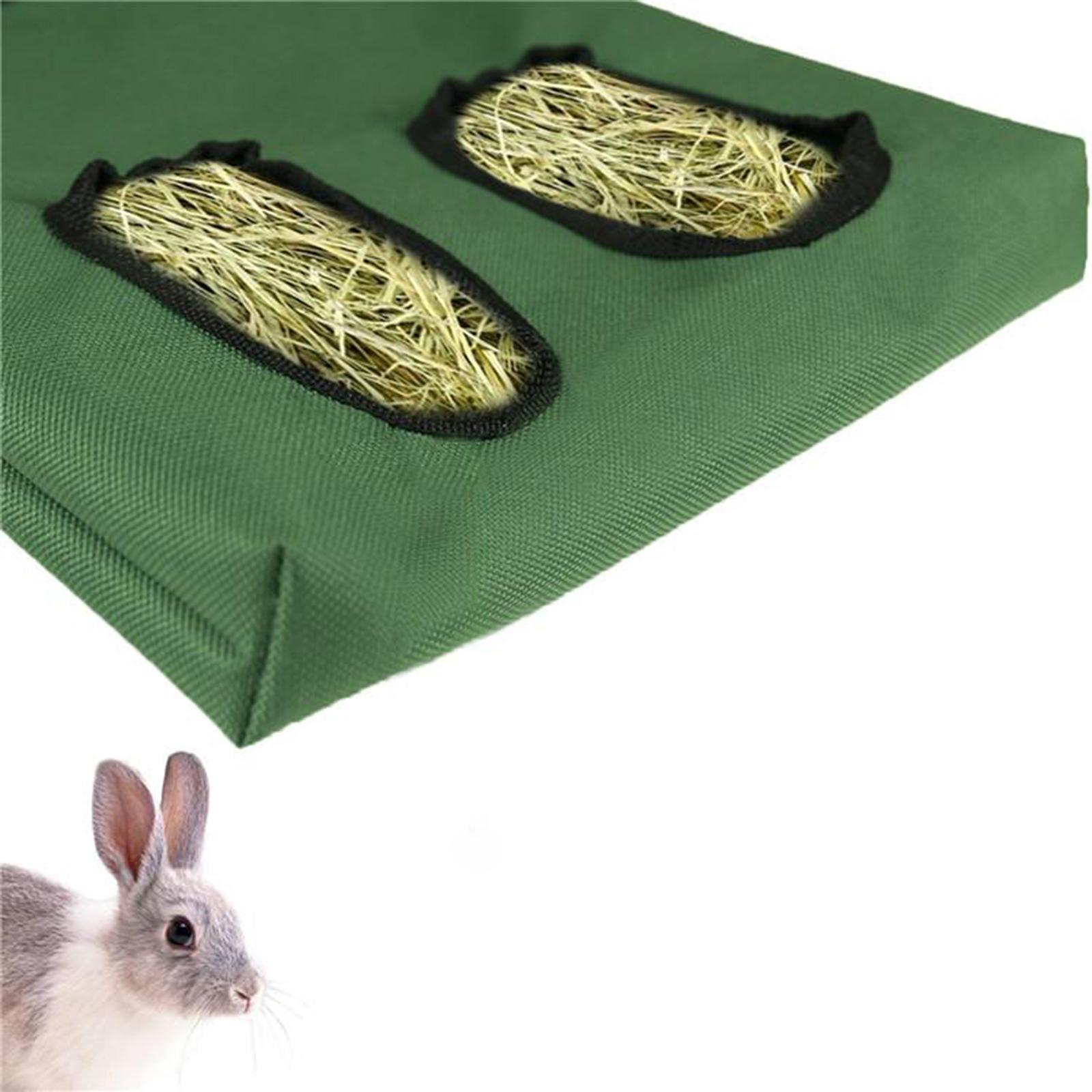 2pcs Rabbit Hay Feeder Bag Guinea Pig Hay Dispenser Sack for Small Animals