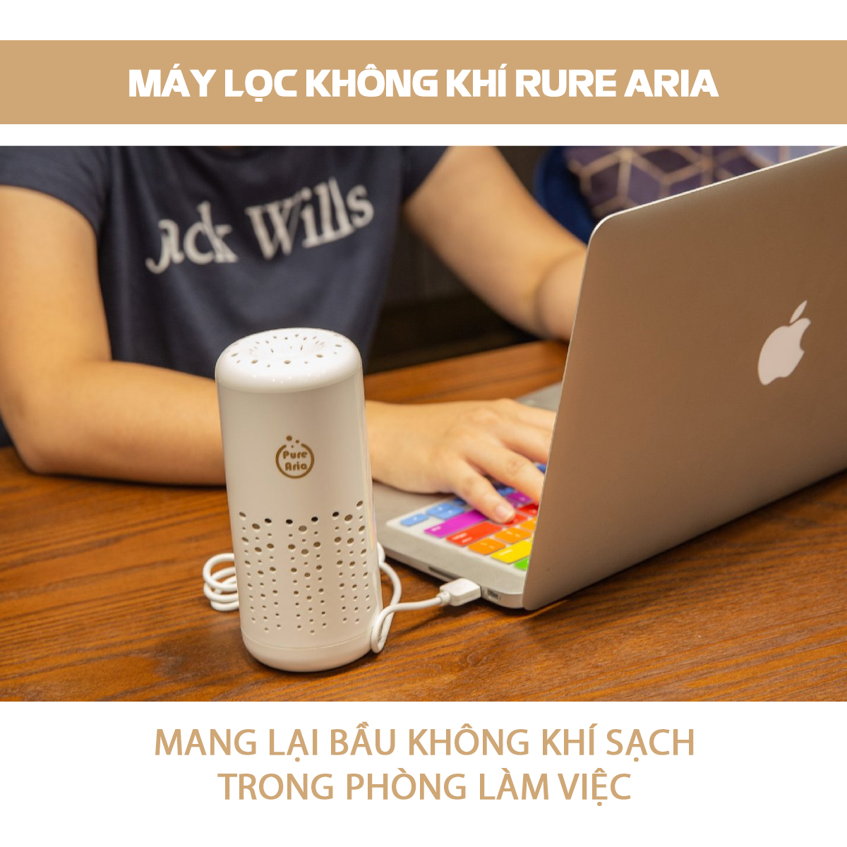 Máy Lọc Không Khí AIR-Q Pure Aria Q58-2 Màu Trắng