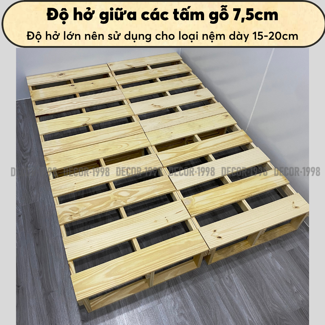 GIƯỜNG NGỦ PALLET CAO 15CM,20CM , PALLET LẮP RÁP, GIƯỜNG NGỦ GẤP GỌN ĐỦ MỌI KÍCH THƯỚC GỖ THÔNG NHẬP KHẨU
