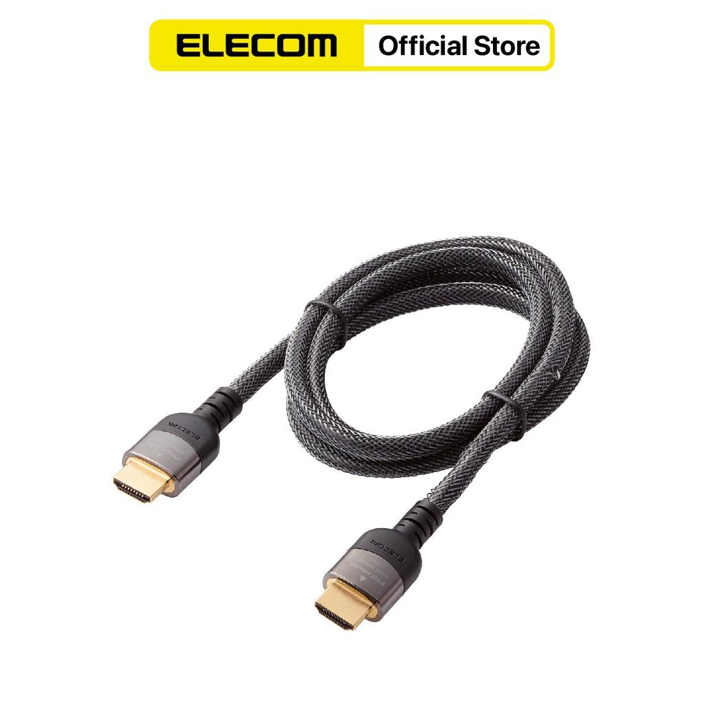 Dây Cáp HDMI 4K HDR, 3D Full HD, 1.0m, φ6.5mm, Nylon Elecom DH-HDP14E10BK ( đủ kích thước ) - Hàng chính hãng