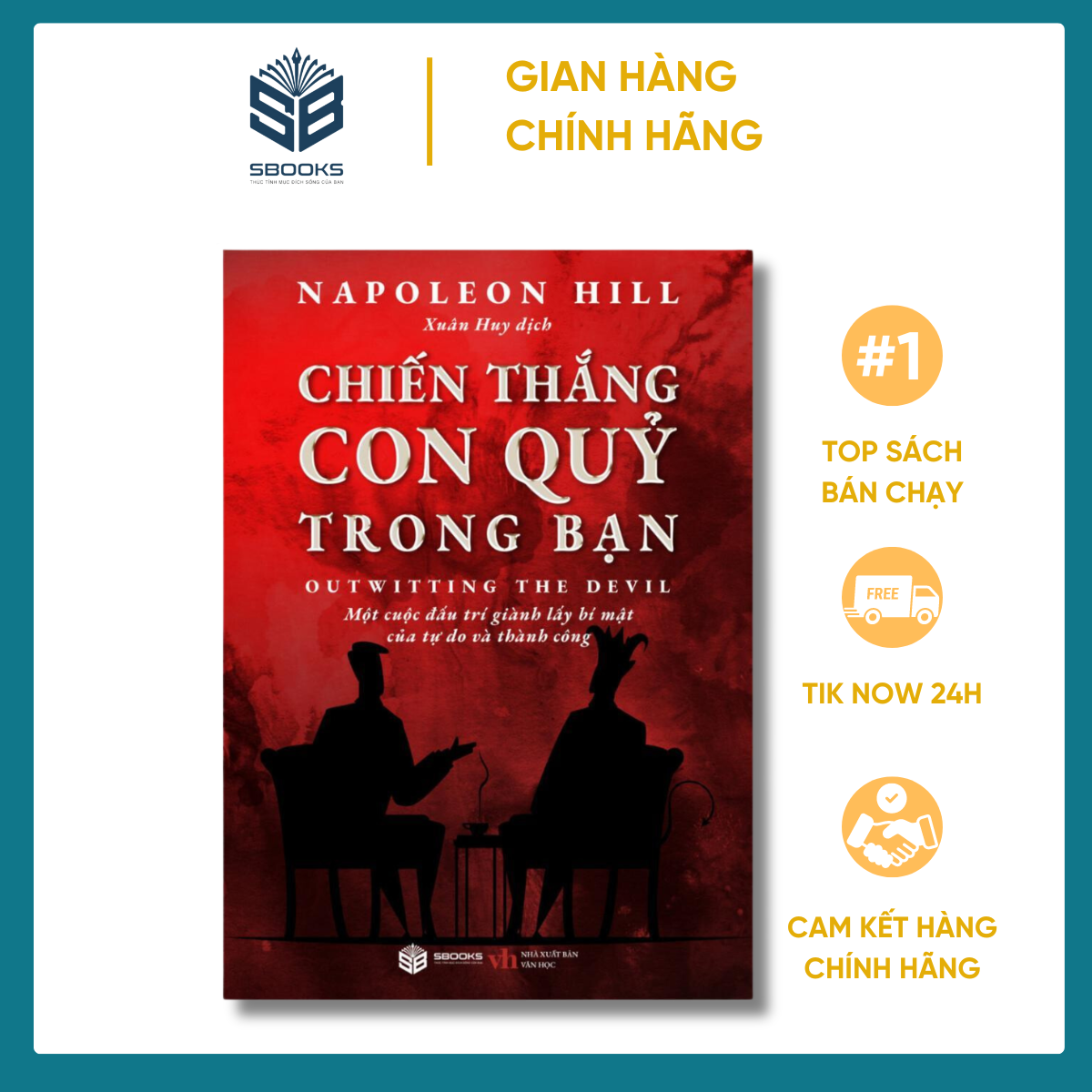 Sách - Chiến Thắng Con Quỷ Trong Bạn - Napoleon Hill - (Tái Bản 2023) - Sách chính hãng Sbooks