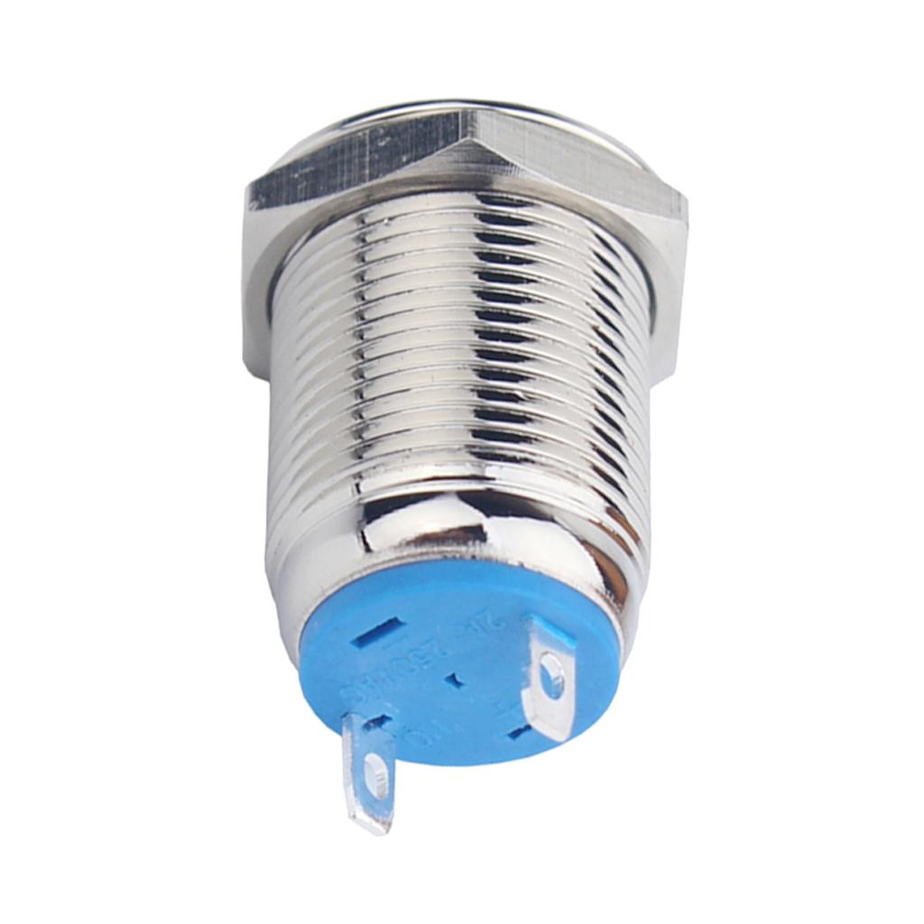 12mm 36V ĐÈN LED Chống Nước Kim Loại Chỉ Báo Bằng Phẳng Đặt Lại Tín Hiệu Đèn Hàn Chân