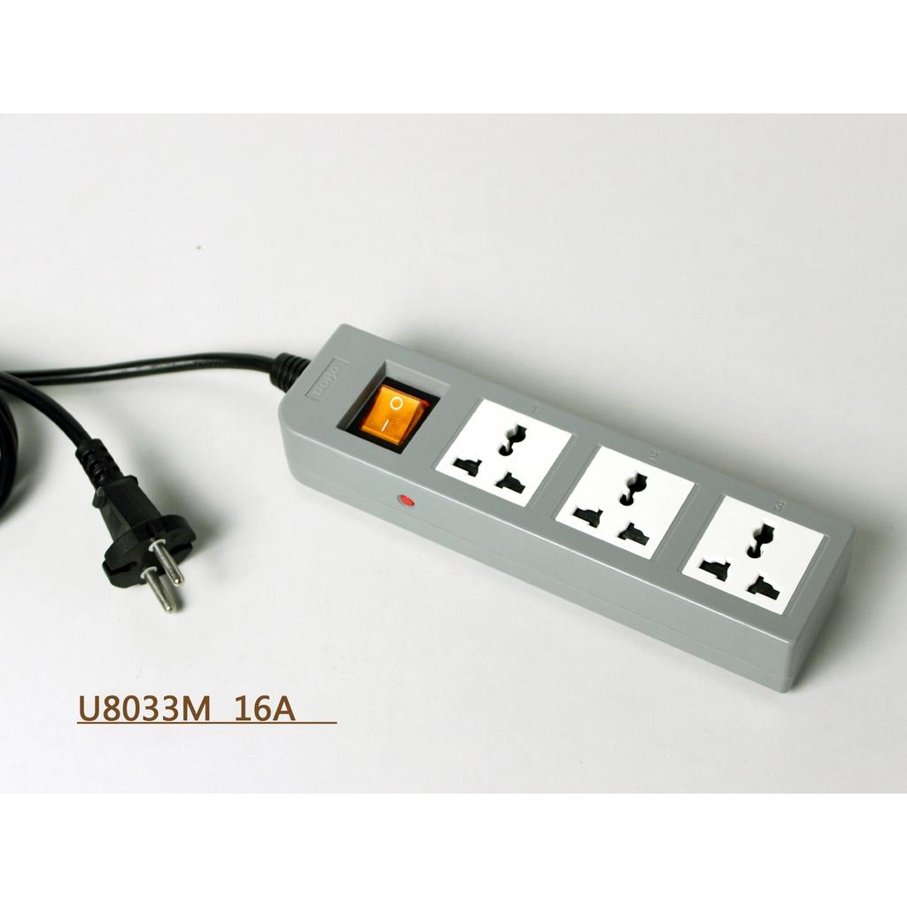 Ổ Cắm kéo dài dây dài 3 mét cao cấp chống va đập Kèm 2 Cổng USB 2.1A BẢO HÀNH 03 NĂM