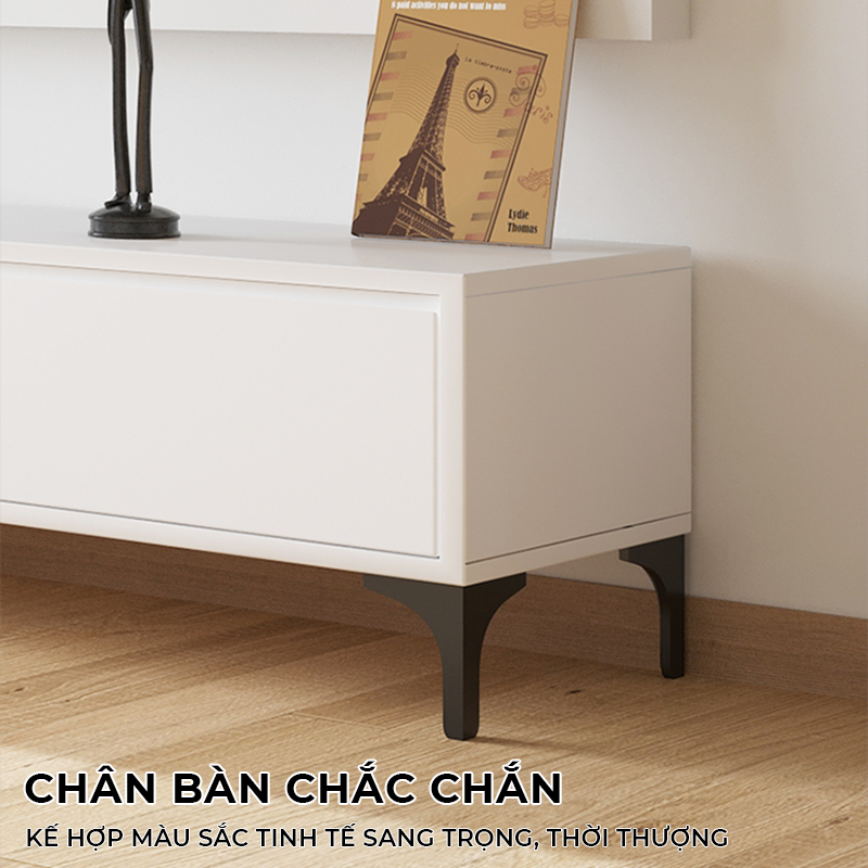 Kệ Tivi Để Sàn Phong Cách Hàn Quốc Kết Hợp Ngăn Tủ Để Đồ Tiết Kiệm Diện Tích AP323