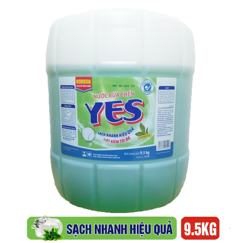 Nước rửa chén Yes 9.5kg - Mẫu mới - Lixco gia công