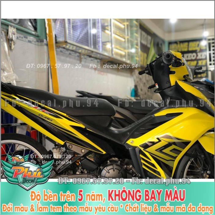 Tem rời Exciter 135 Lc vàng đen  -1