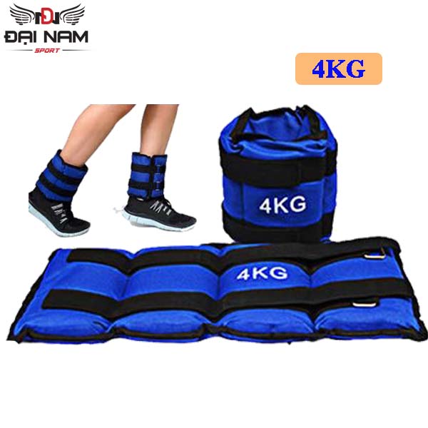 Bộ 2 Băng Tạ Cát 4kg  Đeo Chân Tay Hỗ Trợ Tập Luyện Thể Thao,Chạy Bộ Cao Cấp Đại Nam Sport