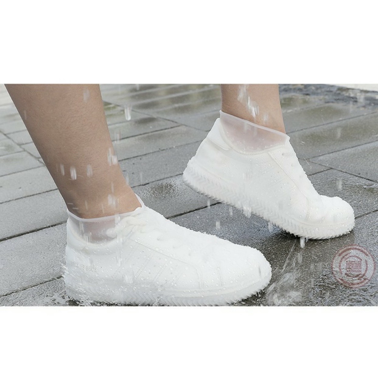 Ủng bọc giày đi mưa chống trượt PK519 - ĐEN - M