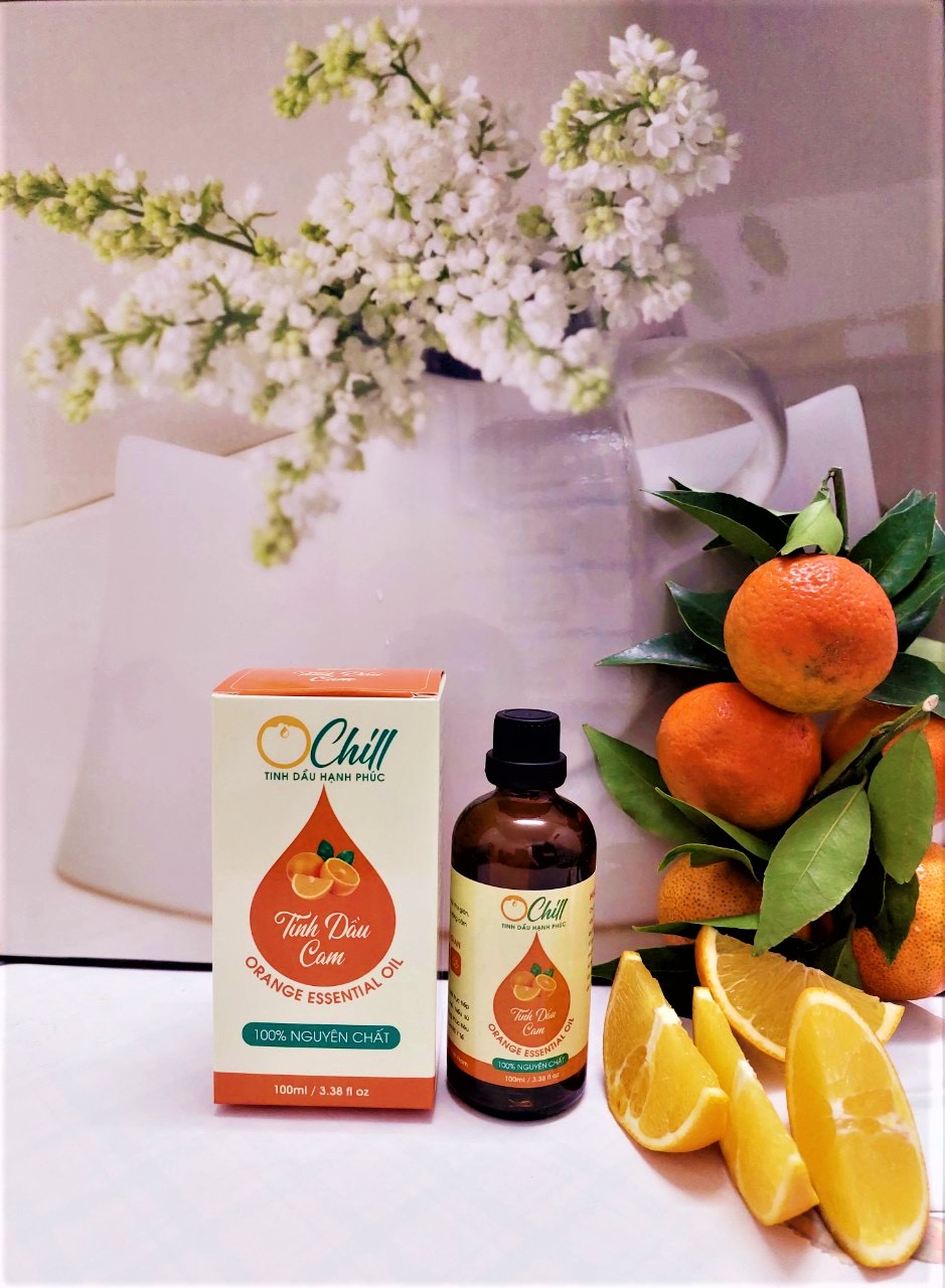 Tinh Dầu Cam OCHILL, Nguyên Chất 100%, Orange Essential Oil - Kiểm Định QUATEST, COA