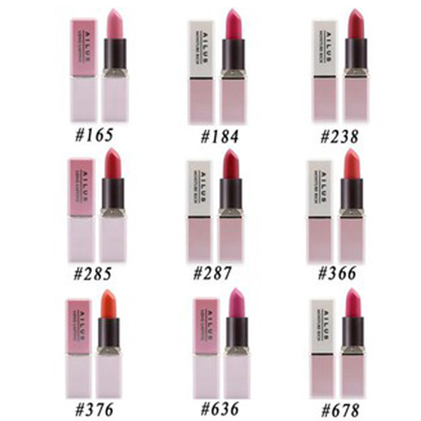 Son thỏi mềm môi Naris Ailus Smooth Lipstick Moisture Rich Nhật Bản 3.7g (#287 Cherry Red) + Móc khóa
