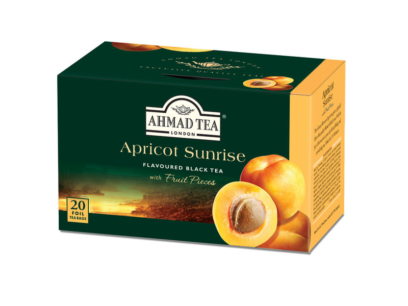 TRÀ AHMAD ANH QUỐC - MƠ (40g) - Apricot Sunrise - Thức uống giải khát kỳ diệu