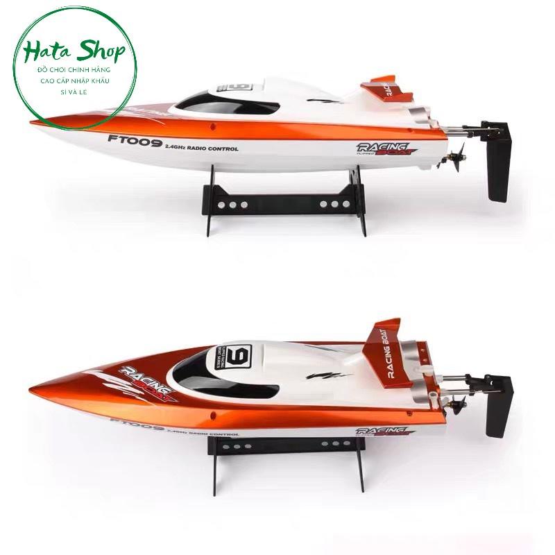 Tàu Cano điều khiển từ xa FT009 siêu tốc cano Racing Boat RC 2.4GHZ Radio Control High Speed tốc độ 30km/h