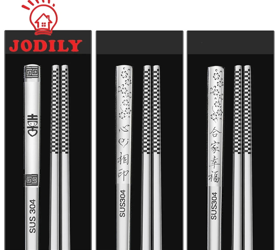 HỘP 10 ĐÔI ĐŨA INOX 304 - CAO CẤP - SANG TRỌNG - NGUYÊN KHỐI INOX 304