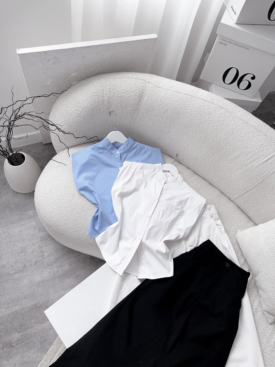SET ĐI CHƠI, SET 2 MÓN ÁO SƠ MI KIỂU ĐỆM VAI PHỐI CHÂN VÁY KAKI CỰC HOT