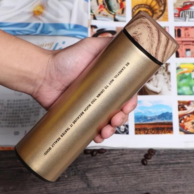BÌNH GIỮ NHIỆT NẮP GỖ