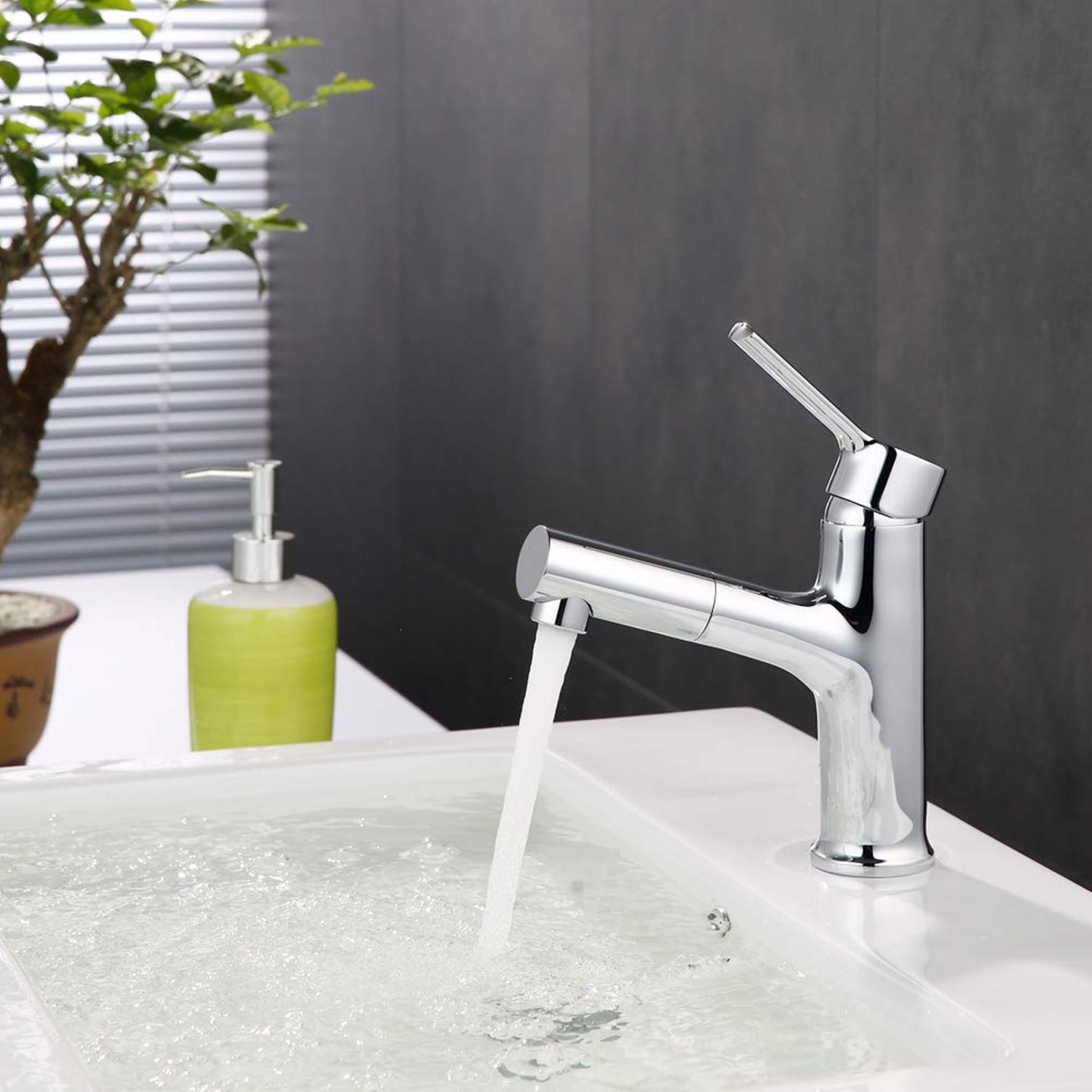 Đầu vòi xịt nước 2 chức năng cho chậu bếp phòng tắm, bằng thép không gỉ