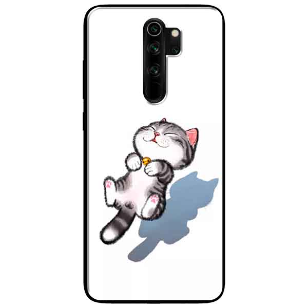 Ốp lưng in cho Xiaomi Redmi Note 8 Pro Mẫu Mèo Sọc