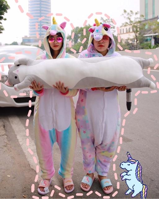 Bộ Đồ Thú Unicorn Hologram -Bộ đồ thú Unicorn Cầu Vồng Người lớn