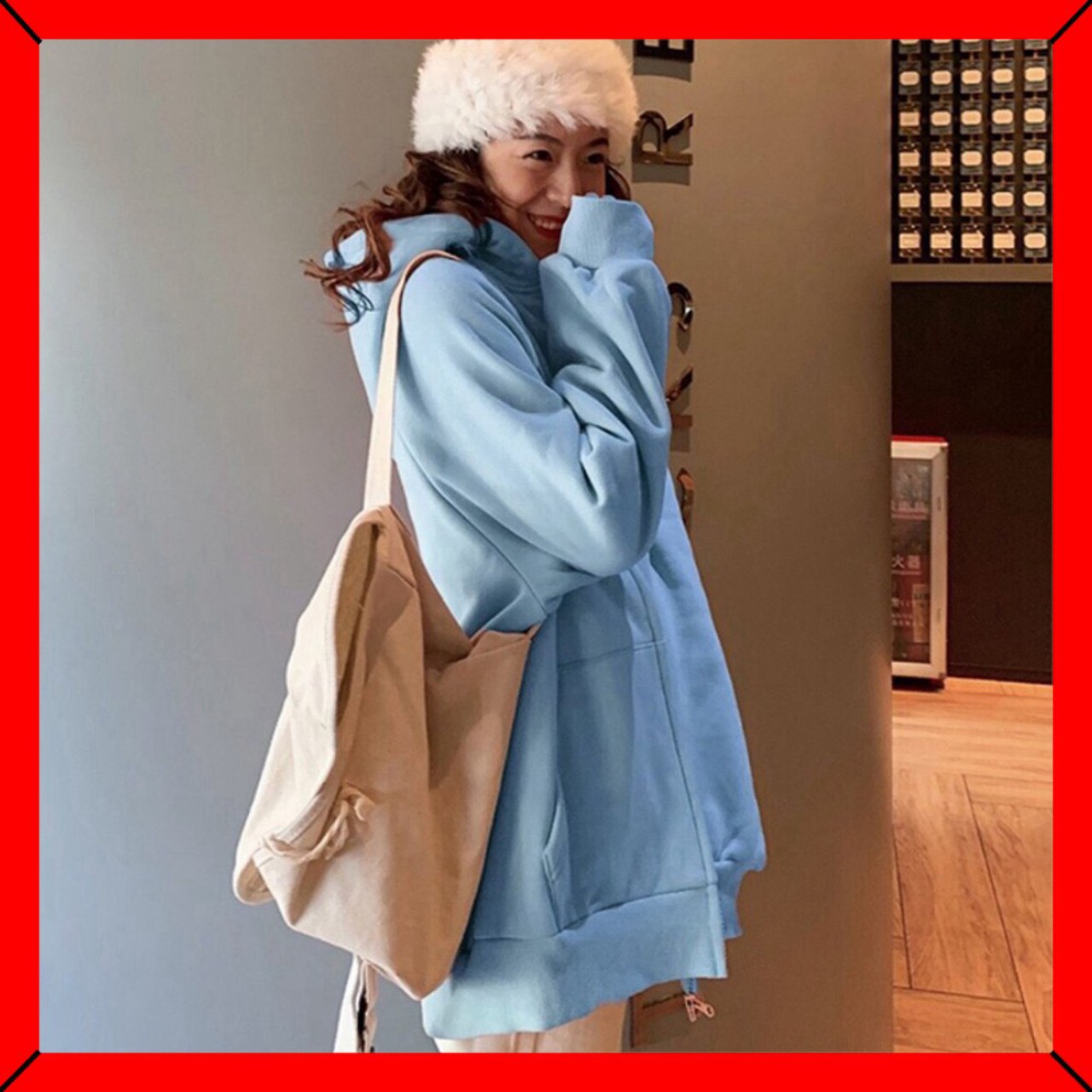 Áo khoác Hoodie nỉ thêu Thỏ cực xinh