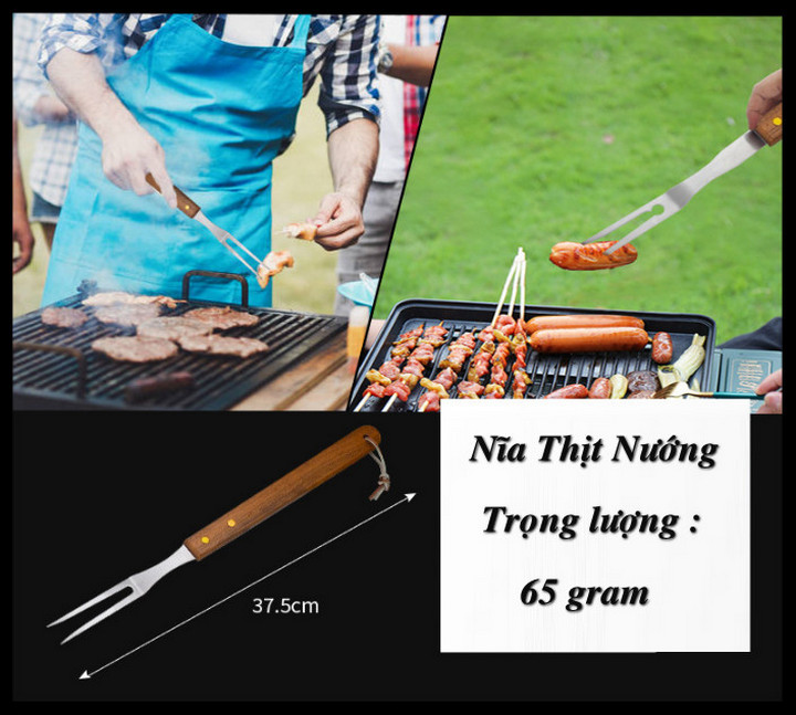Bộ Dụng Cụ Nướng Thịt BBQ ToolBox 19 Món - Home and Garden