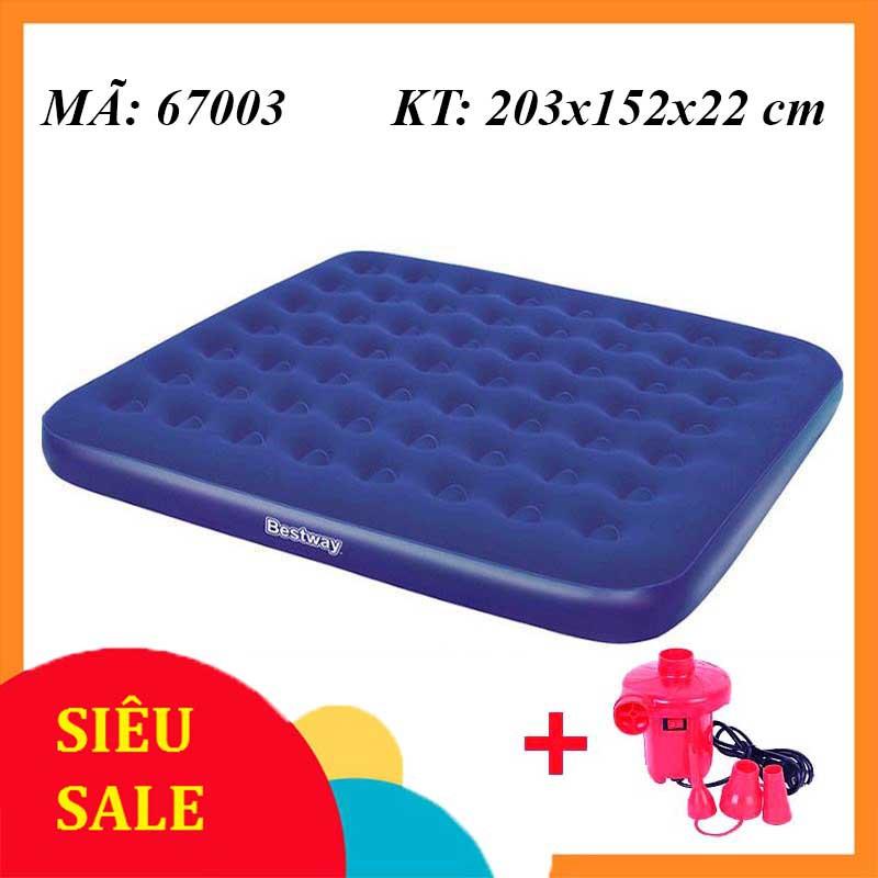 Nệm Hơi Bestway Đệm Hơi Cao Cấp Kích Thước 203cm*152cm*22cm BH 12 Tháng