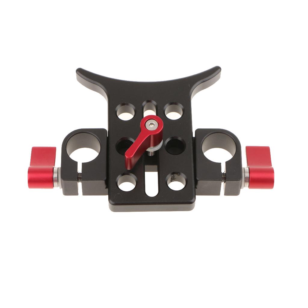 Lens Support Holder Bracket Rod Clamp For 15mm Rod Support Rail Rig