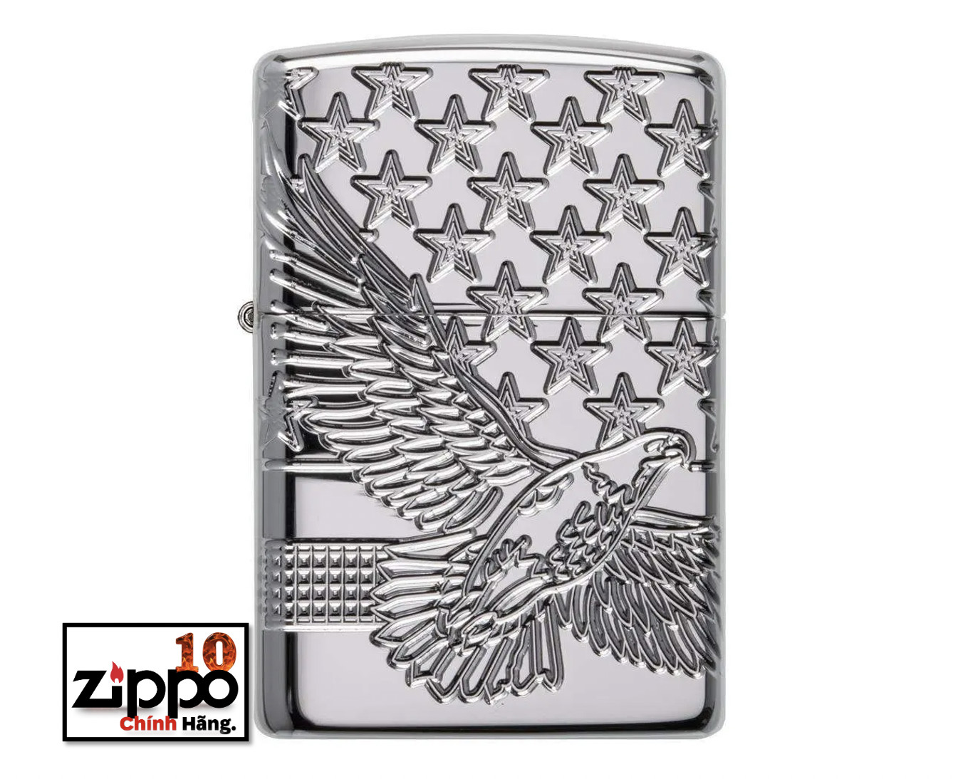 Bật lửa ZIPPO 49027 Armor Patriotic Design - Chính hãng 100%