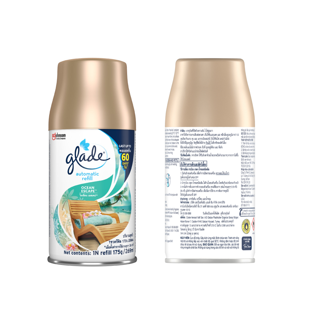 Lõi Xịt thơm phòng tự động GLADE  Hương Biển Phiêu Bồng 252ml