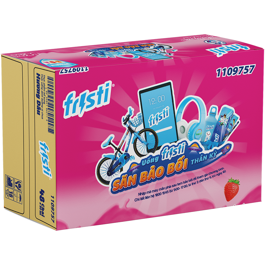 Thùng Fristi Hương Dâu 48x80ml